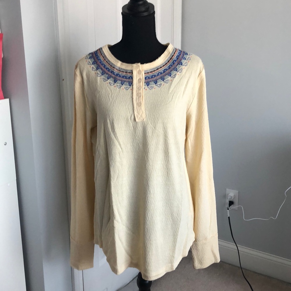 Embroidered Henley